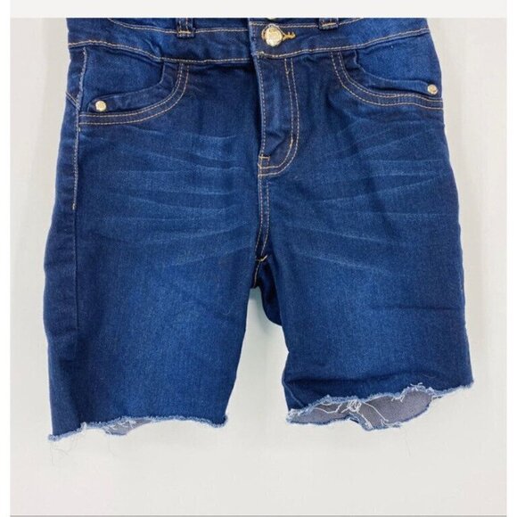 Mitzi Michel cut off dark denim high waist cutoffs. Size 3 - Picture 3 of 8